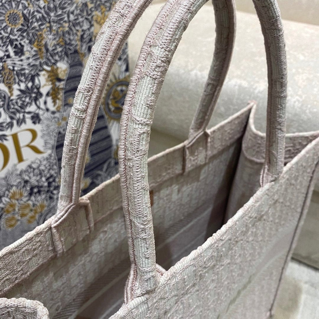 Christina Dior Book Tote Bag 42cm Light Pink