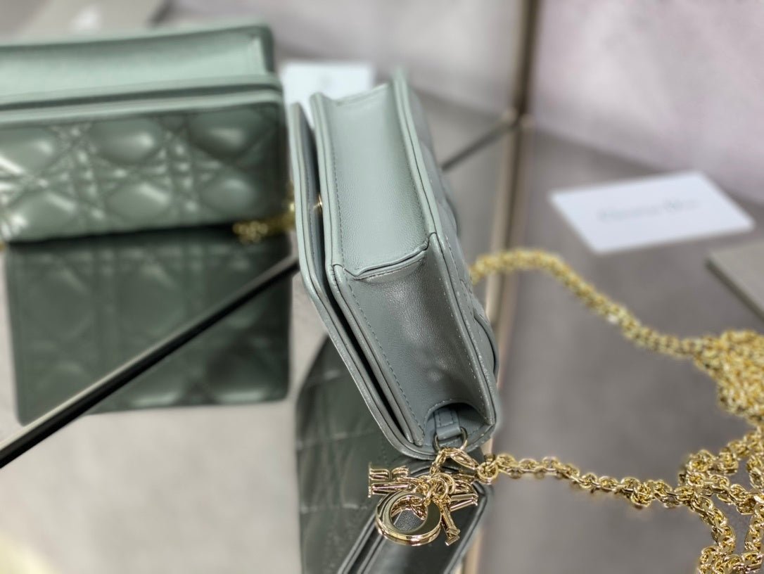 Christian Dior Grey Crossbody Bag 14cm