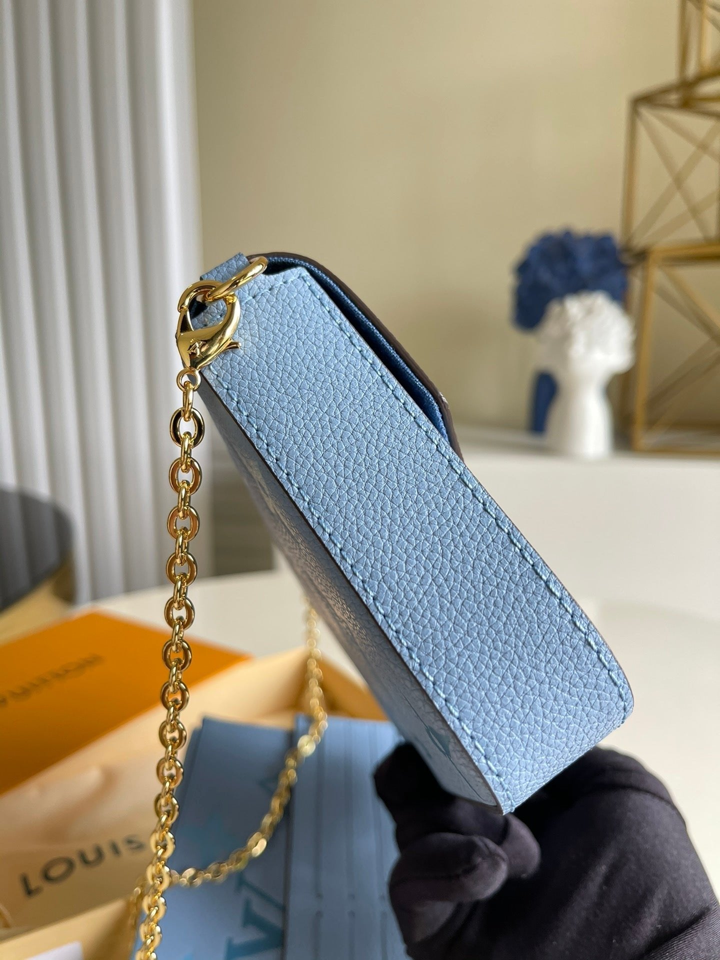 Louis Vuitton Vitorine Wallet 21cm Blue
