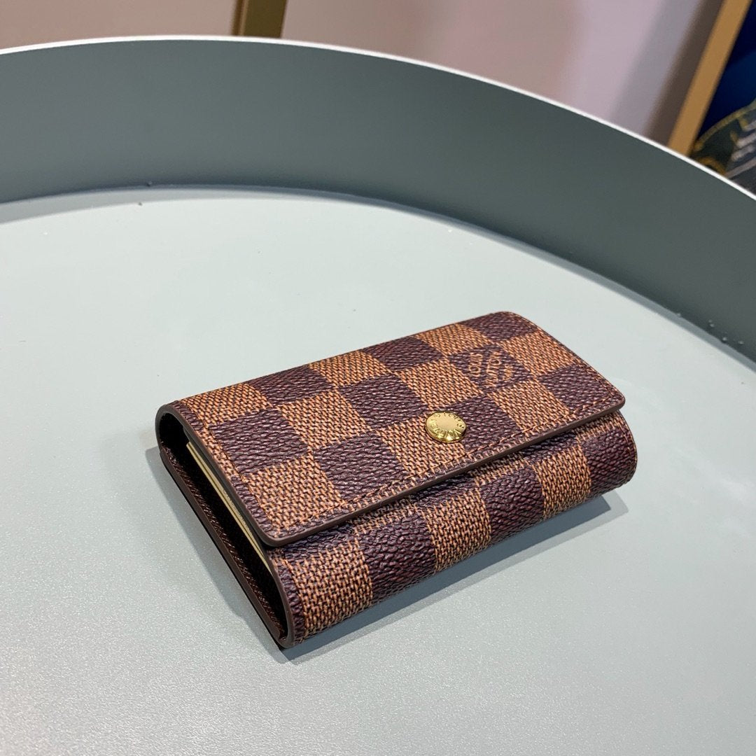 Louis Vuitton Damier Wallet 10cm Brown