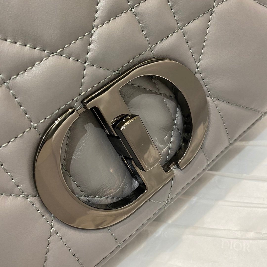 Christian Dior Mini Caro Bag 20cm Dark Grey