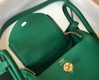 Hermes Lindy Mini Clemence Bag Green For Women, Women’s Handbags, Shoulder And Crossbody Bags 7.5in/19cm