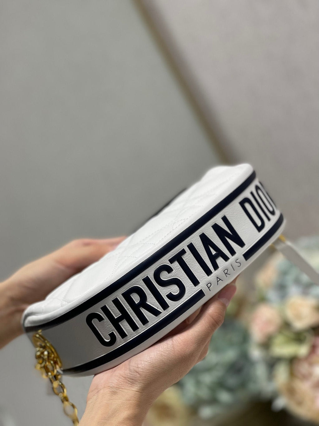 Christian Dior Small Vibe Hobo Bag 20cm White