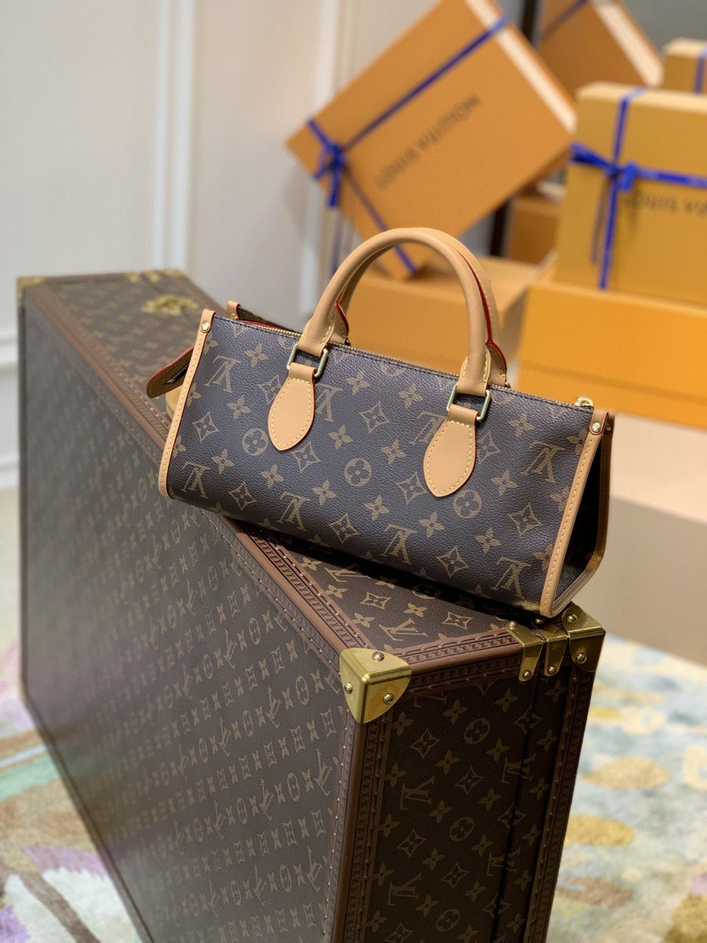 Louis Vuitton M40009 Handlebag 30cm Brown
