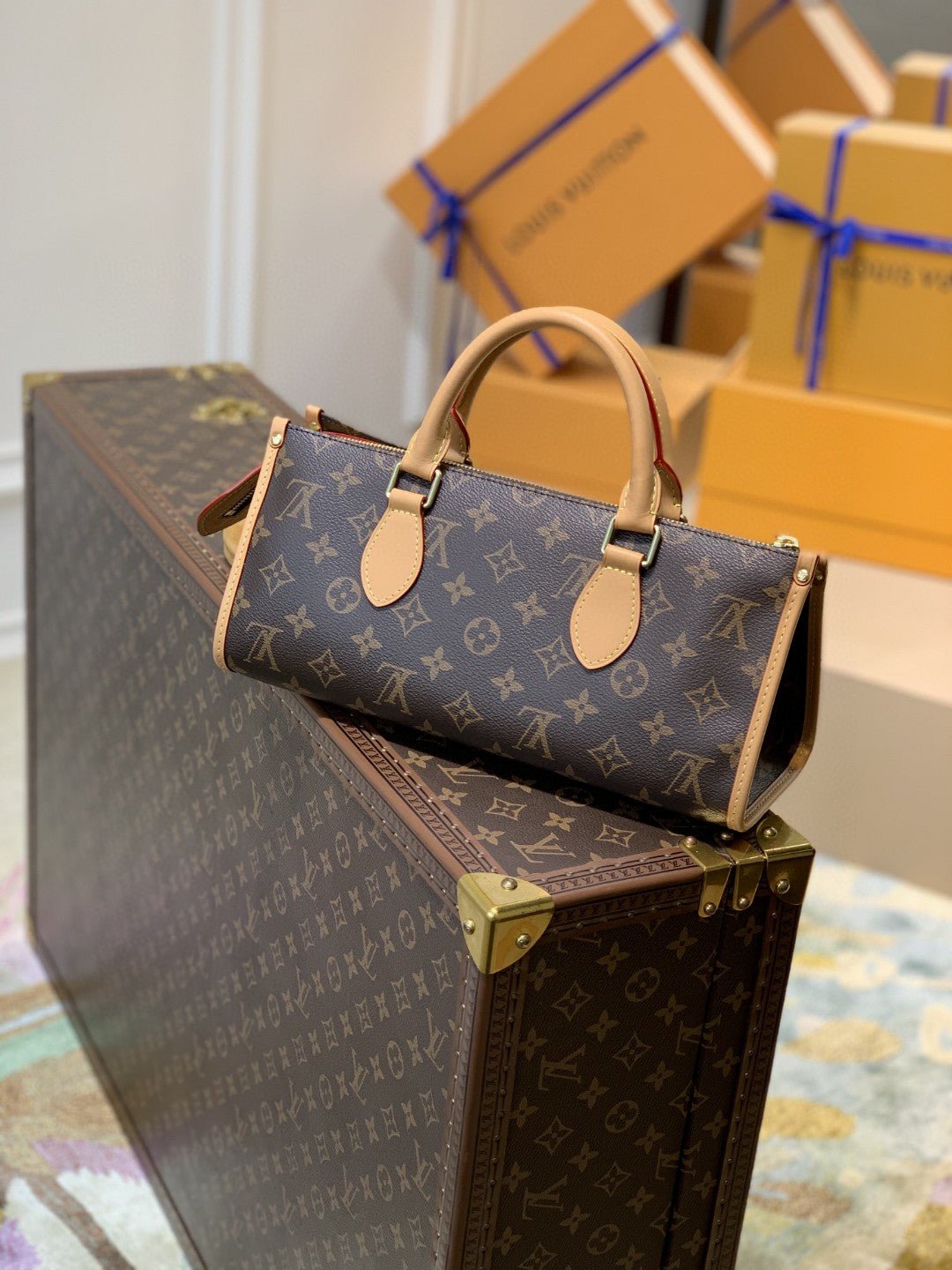 Louis Vuitton M40009 Handlebag 30cm Brown