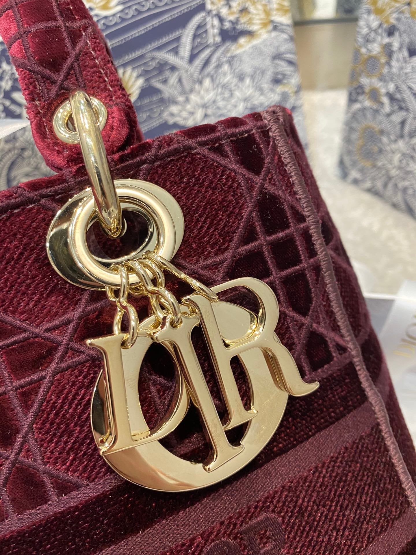 Christian Dior Red Handle Bag 24cm