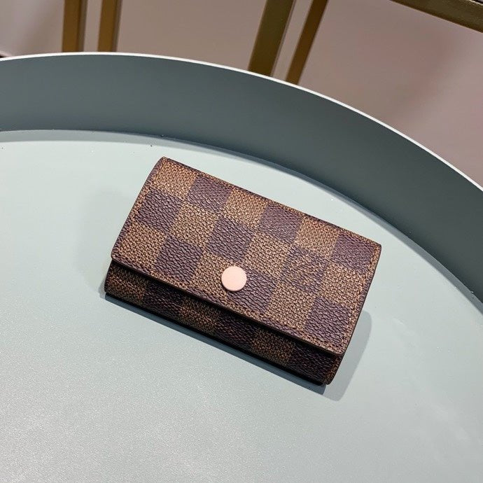 Louis Vuitton 6 Key Holder Damier 10cm Brown