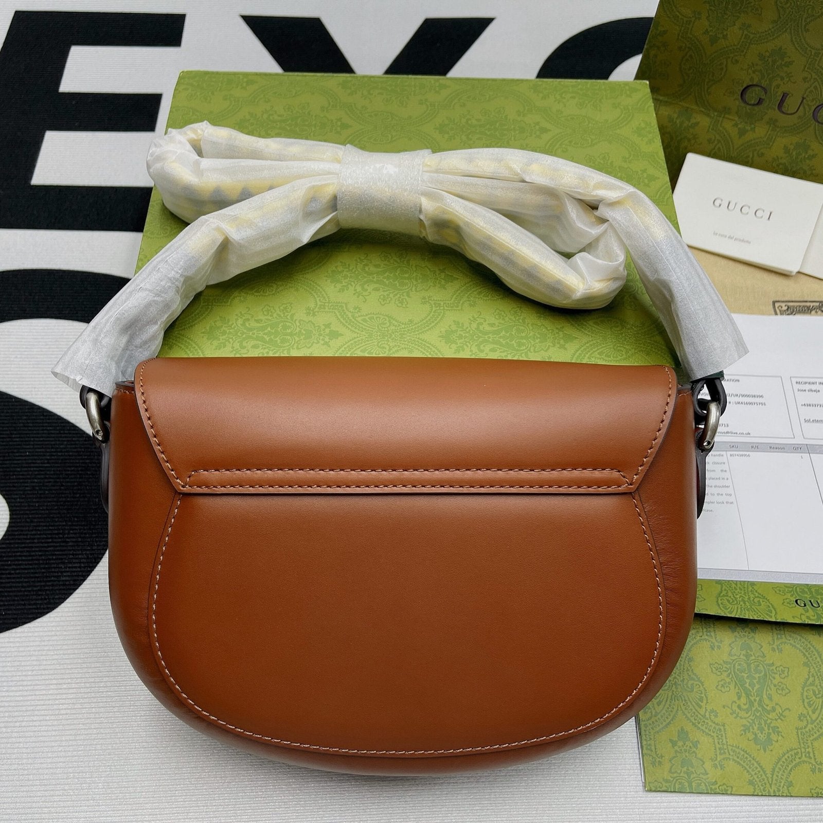 Gucci Aria Shoulder Bag Brown For Women, Women’s Bags 10.2in/25cm GG