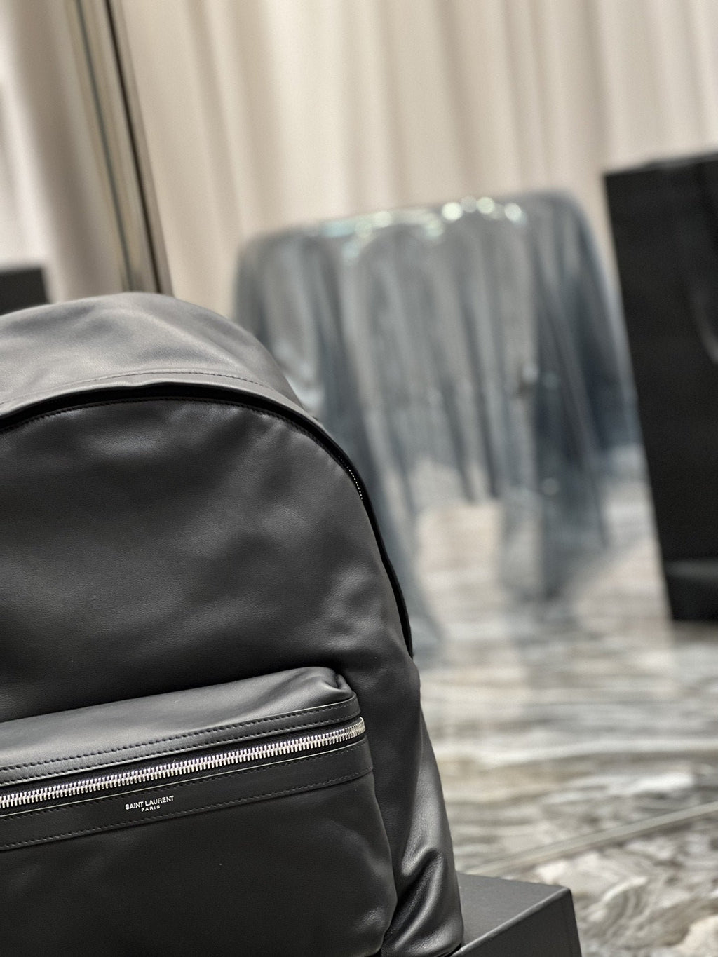 Saint Laurent City Backpack Unisex 38cm Black