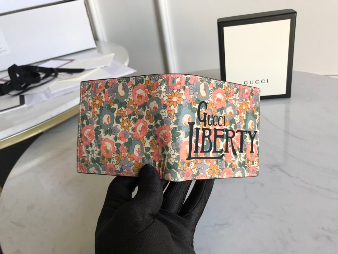 Floral Print Short Wallet 11cm