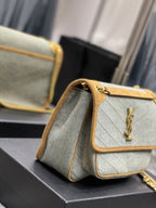 Saint Laurent Niki Medium Chain Bag In Canvas For Women 28cm YSL