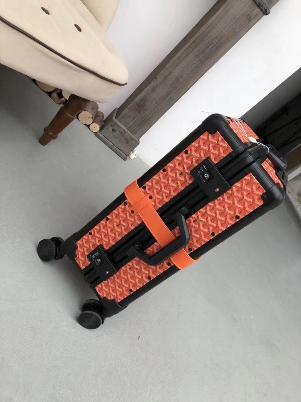 Louis Vuitton Rolling Vali In Red 20 Inch