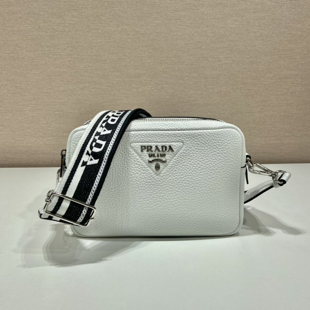 Prada Bag With Shoulder Strap White For Women, Women’s Bags 8.6in/22cm