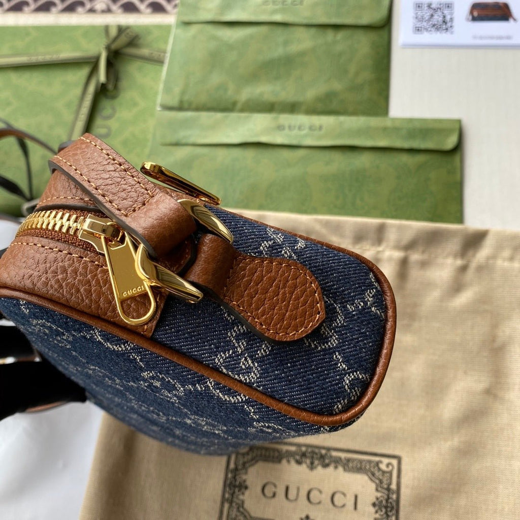 GG Denim Bag 18cm