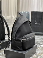 Saint Laurent City Backpack In Canvas Unisex 38cm Black