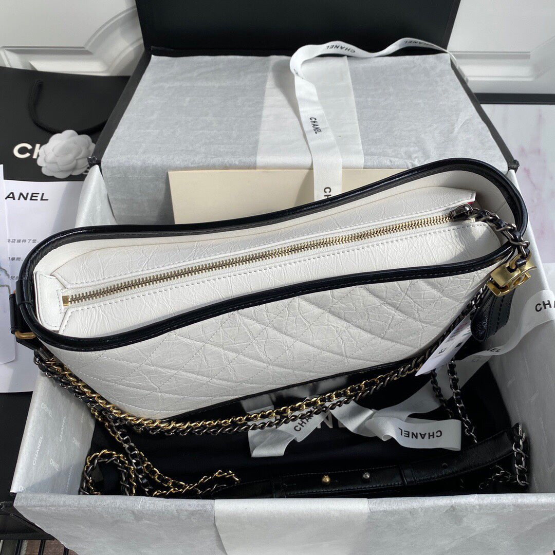 Chanel Gabrielle Hobo Bag Color 28 cm Black & White