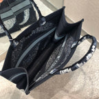 Christina Dior Book Tote Black Bag 42 cm