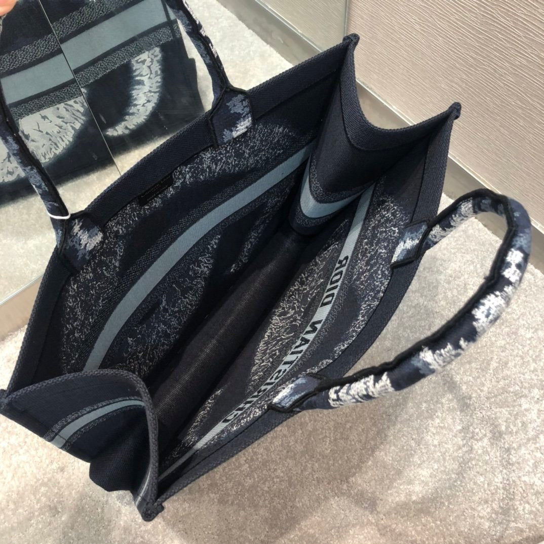 Christina Dior Book Tote Black Bag 42 cm