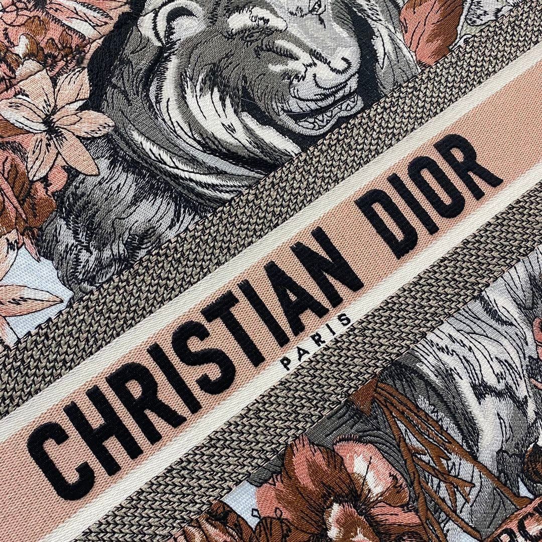 Christina Dior Book Tote Bag 42cm Muticolor