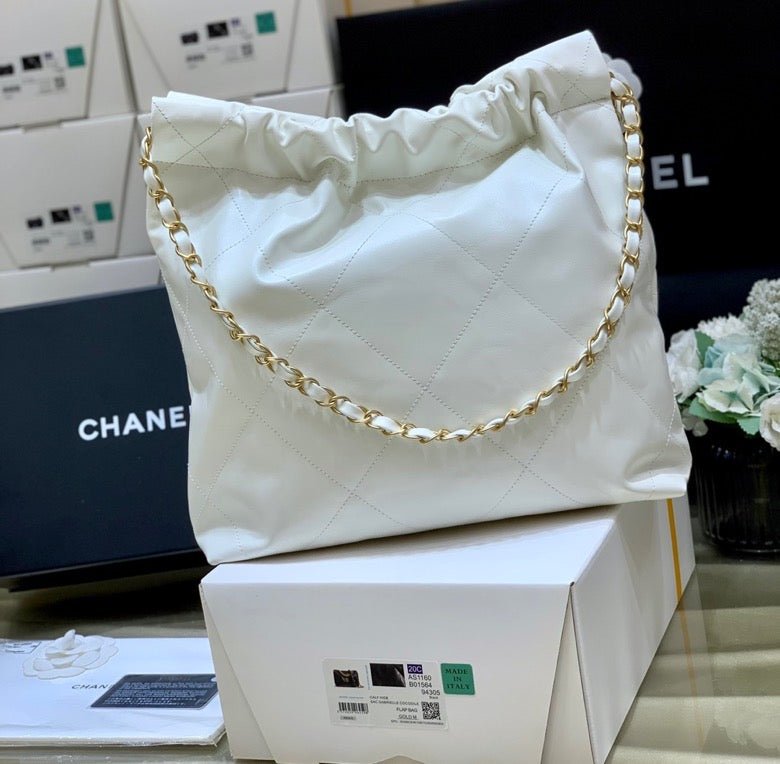Chanel 22 Large Handbag 37cm White