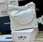 Chanel 22 Large Handbag 37cm White
