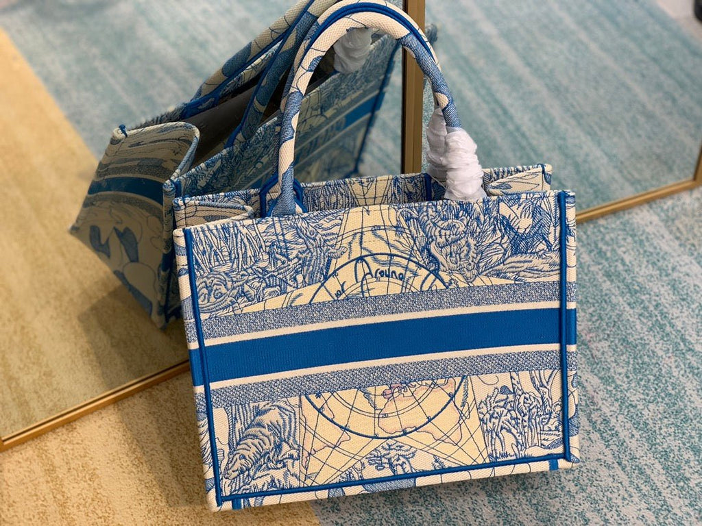 Christian Dior Book Tote 37cm Blue