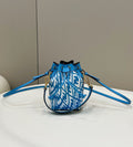 Fendi Vertigo Bucket Bag 18cm Blue
