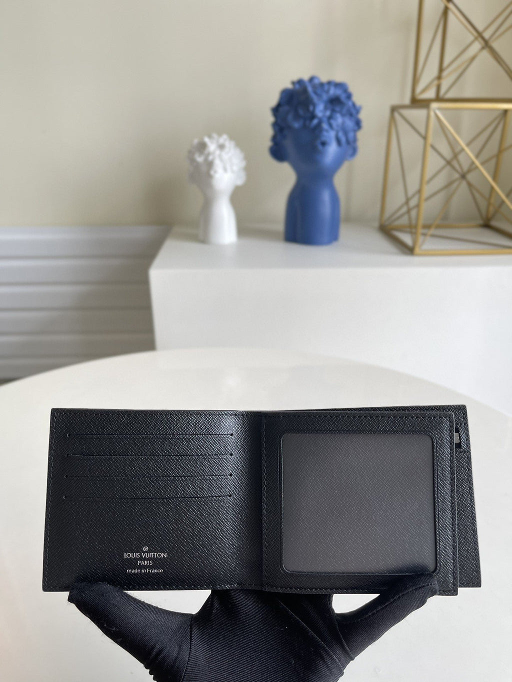 Louis Vuitton Amerigo Wallet 12cm Black
