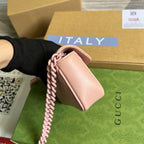 Gucci Marmont Super Mini Bag Pink For Women, Women’s Bags 6.2in/17cm
