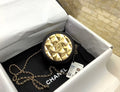 Chanel Round Sling Bag 12cm Gold Toned