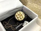 Chanel Round Sling Bag 12cm Gold Toned