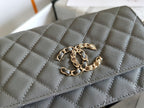 Chanel Mini Flapbag 19cm Grey