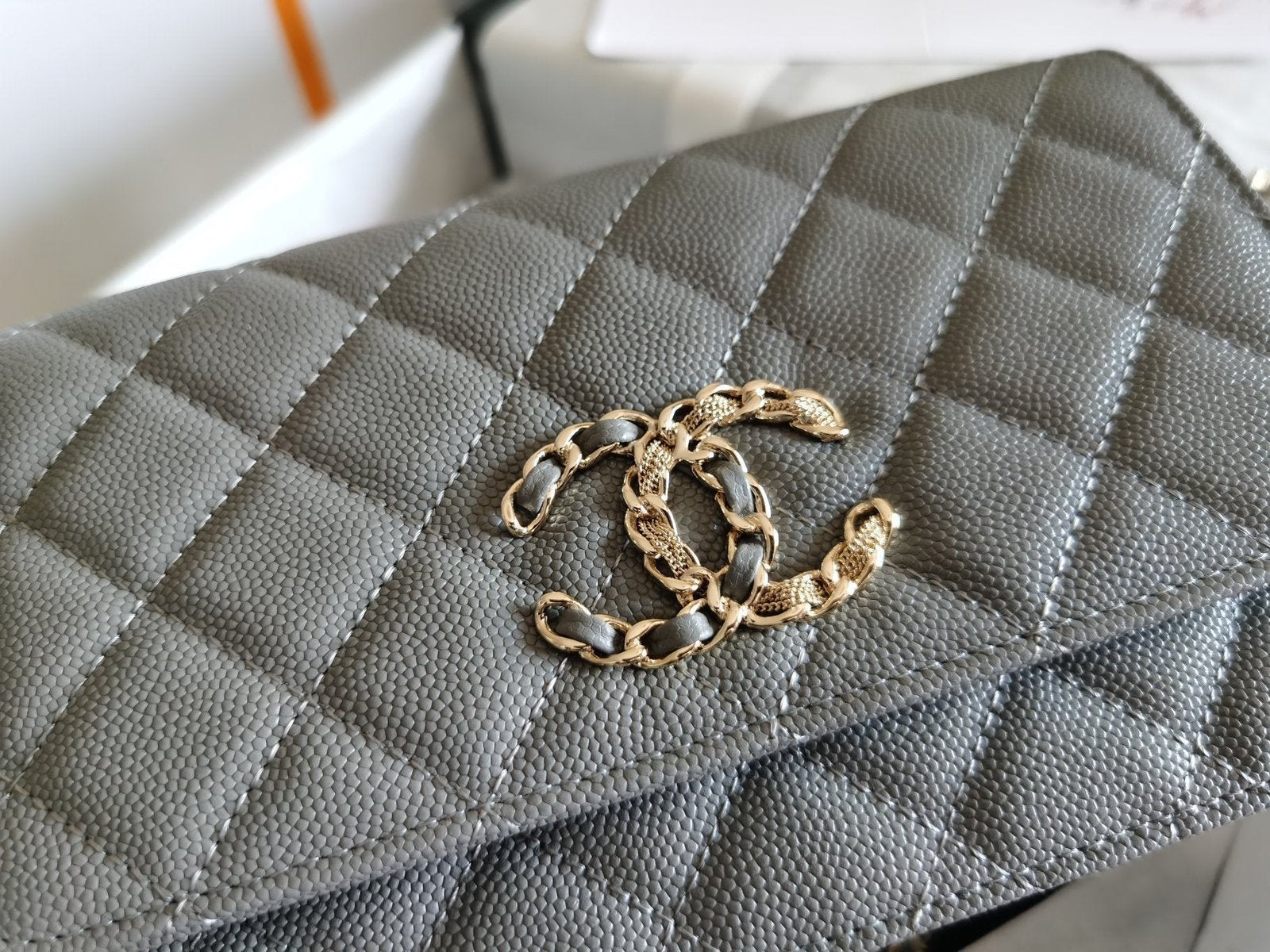 Chanel Mini Flapbag 19cm Grey