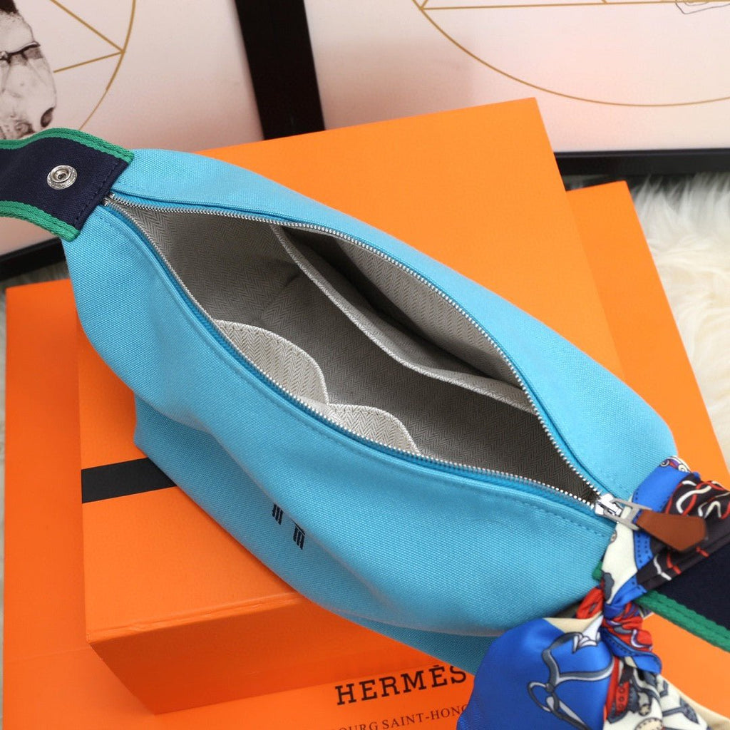 Hermes Bride A Brac Case Light Blue Bag For Women, Women’s Handbags, Shoulder Bags 9.8in/25cm