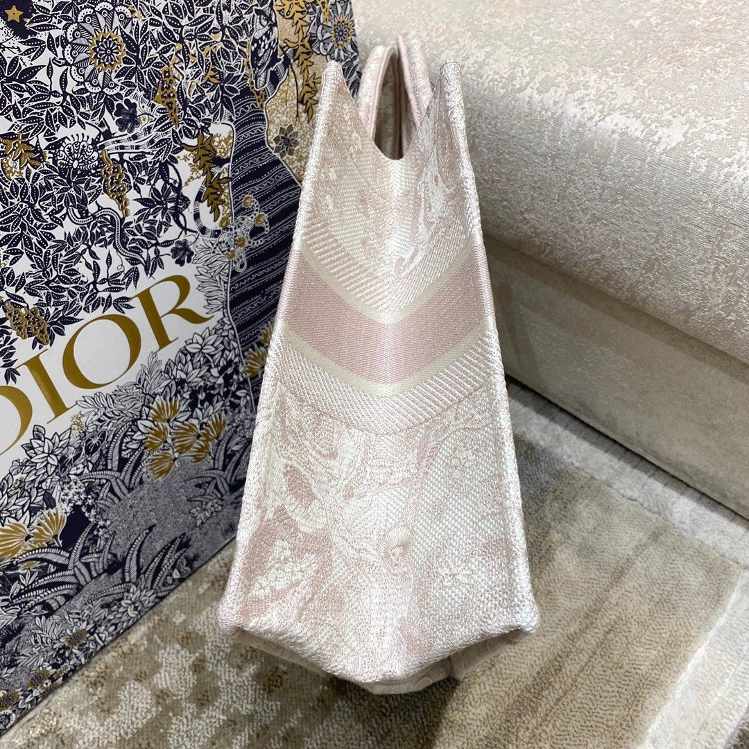 Christina Dior Medium Book Tote Bag 36cm Light Pink