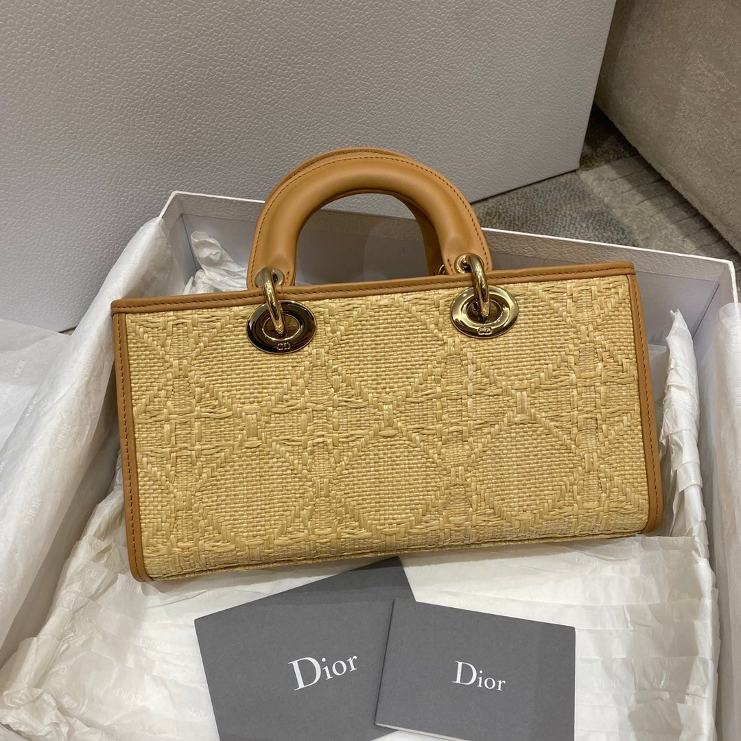 Christian Dior Lady D-Joy Bag 26cm Brown