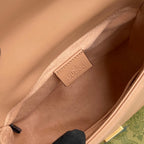 Gucci GG Marmont Mini Top Handle Bag Beige For Women, Women’s Bags 8.3in/21cm