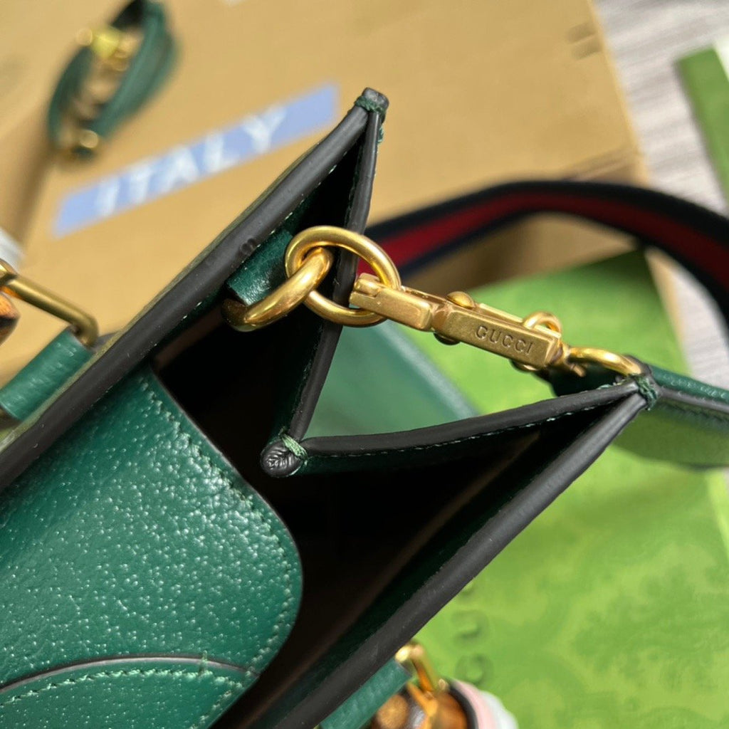 Gucci Diana Medium Tote Bag Green For Women, Women’s Bags 11in/27cm GG ‎
