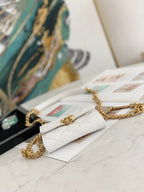 Chanel Flap Bag Mini Gold 12cm White