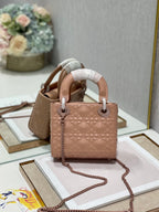 Christian Dior Lady Dior Bag 17cm Brown