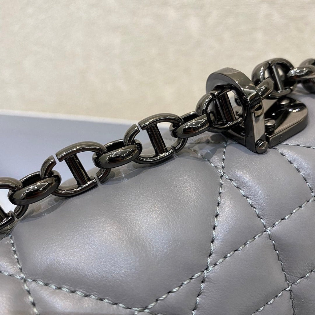 Christian Dior Large Caro Bag 28cm Dark Grey
