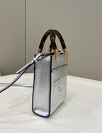 Fendi Mini Sunshine Shopper 18cm Silver