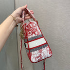 Christian Dior Medium Lady D-Lite Bag 24cm Red