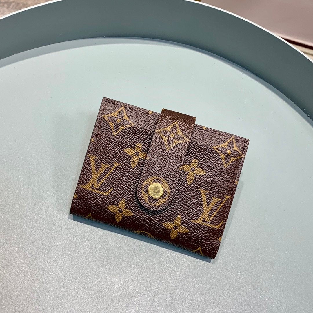 Louis Vuitton Monogram Wallet 12cm Brown