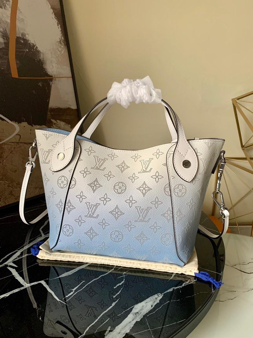 Louis Vuitton Handle Bags 23cm White-Blue