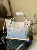 Louis Vuitton Handle Bags 23cm White-Blue
