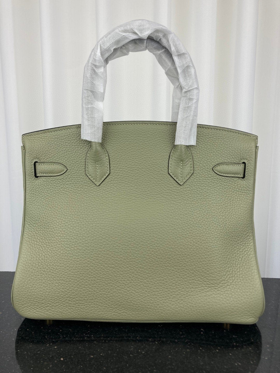 Hermes Birkin Bag 30 Green Moss Toned Hardware Bag For Women, Women’s Handbags, Shoulder Bags 11.8in/30cm