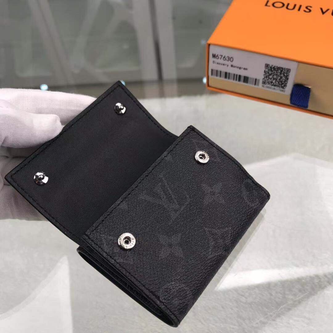 Louis Vuitton Monogram Wallet 10cm Black