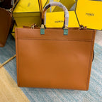 Fendi Sunshine Handle Bag 36cm Brown