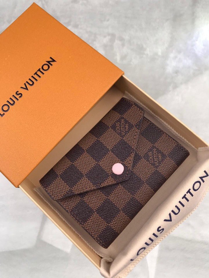 Louis Vuitton Damier Wallet 12cm Brown